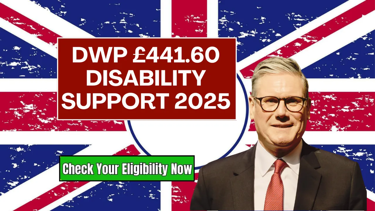 DWP £441.60 Disability Support 2025